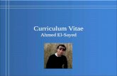 CV - Ahmed El-Sayed