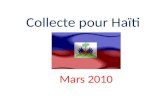 Collecte pour Haiti