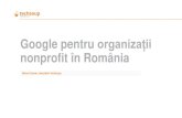 Programul Google pentru Organizatii Nonprofit
