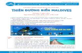 TOUR : Thiên Đường Biển Maldives 5 Ngày 4 Đêm ( Hàng không : Singapore Airlines )