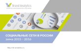 Социальные сети в России, зима 2015-2016