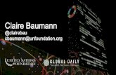 Generating Buzz Online - Claire Baumann, UN Foundation