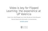Video is key for Flipped Learning: the experience at UP Valencia
