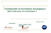 Pierre-Yves Longaretti - Transitions² / "Agenda pour le Futur" - Open Conference, 23 mars 2017