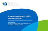 Merja Turunen, YM, Ilmastosuunnitelma 2030 - missä mennään?