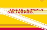 DHL Taste. Simply Delivered. kokbok