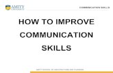 Improve communication skills