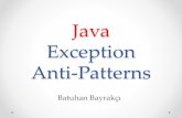 Java'da Exception Anti-Pattern'leri