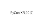 PyCon KR 2017 orientation