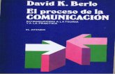 El Proceso De La Comunicacion David Kenneth Berlo