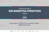 The Definitive Guide to B2B Marketing Operations Webinar