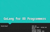 Golang for OO Programmers