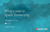 Strata NYC 2015: What's new in Spark Streaming