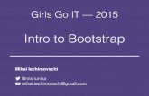 Girls Go IT -- Day 6 Training 1 -- Bootstrap
