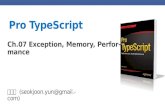 Pro typescript.ch07.Exception, Memory, Performance