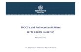 I MOOCs del Politecnico di Milano per le scuole superiori