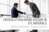 Critically evaluating culture