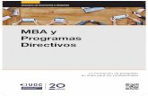MBAs y Programas Directivos UOC 2015 - 2016