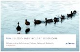 10 lessen over 'Inclusief leiderschap'