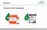 Overview bionur studies v7.0 20161007 nl