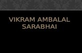VIKRAM AMBALAL SARABHAI
