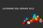 Licensing sql server 2012
