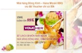 Voucher ăn uống: Nhà hàng Đông Kinh – Hana Mizuki BBQ ưu đãi Voucher chỉ có 89k