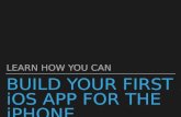 How to build your first iOS app
