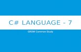 C# language   7