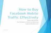 Worldwide mobile traffic:how to buy facebook mobile traffic effectively.