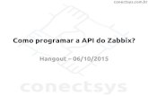 Como programar a API do Zabbix