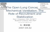 The Open Lung Concept of Mechanical Ventilation: The Role of ...