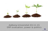 aau ERP evaluation, power & politics.2.0 (03-11-2015)