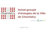 Achat groupé d'énergies de la Ville de Chambéry