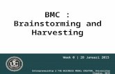 Brainstorming and harvesting bmc