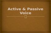 Active & passive voice by me