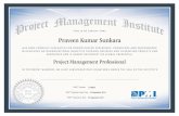 PMP Certification-Praveen Kumar Sunkara
