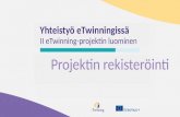 Collaboration in eTwinning: Register a project - FI