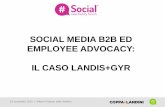 Social Media B2B ed Employee Advocacy: il caso Landis+Gyr