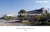 Mitsui Seiki Company presentation 2015-5 short