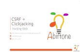 CSRF + clickjacking