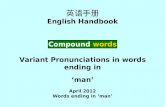 COMPOUND WORDS ENDING IN MAN