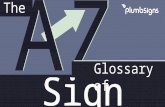 Signage glossary