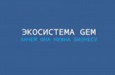 Экосистема Gem. Алматы 17 ноября 2015