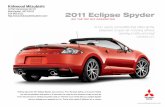 2011 Mitsubishi Eclipse Spyder Kirkwood Mitsubishi MO