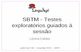 SBTM Testes Exploratórios Guiados à Sessão - LinguÁgil