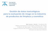 Gestión de datos toxicológicos para la evaluación de riesgo en la industria de productos de limpieza y cosmética