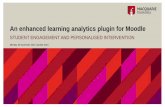 An enhanced learning analytics plugin for Moodle: Student engagement and personalised intervention