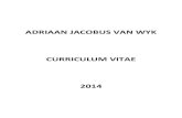 CV ADRIAAN JACOBUS VAN WYK