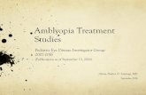 2016 Amblyopia PEDIG Studies